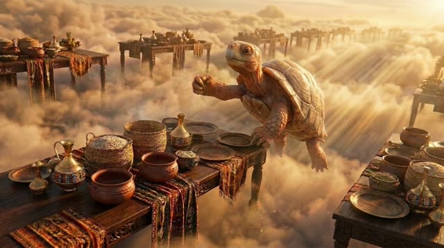 Scene 60 - Pourquoi la Tortue a la Carapace Fissurée