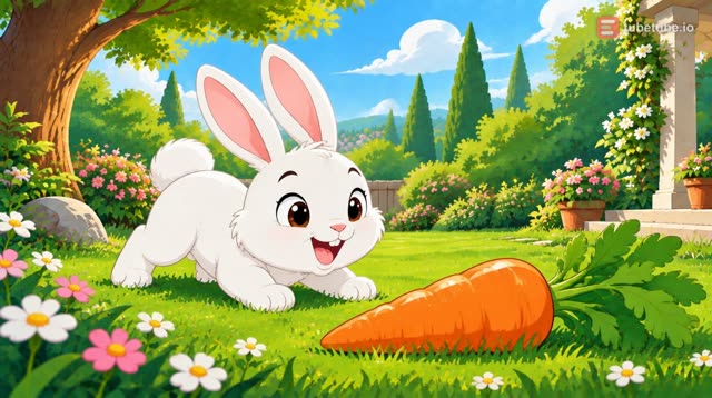 Scene 8 - Pompon le lapin compte