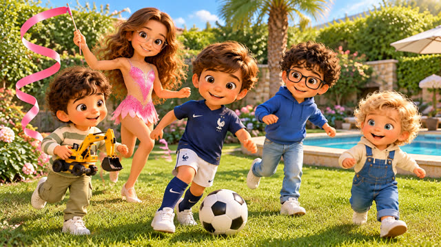 Scene 1 - Les Enfants du Jardin – Le ballon magique