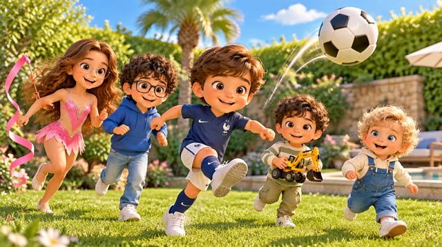 Scene 4 - Les Enfants du Jardin – Le ballon magique