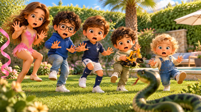 Scene 14 - Les Enfants du Jardin – Le ballon magique