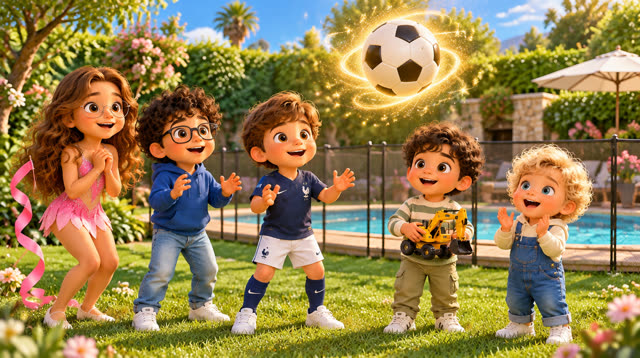 Scene 15 - Les Enfants du Jardin – Le ballon magique