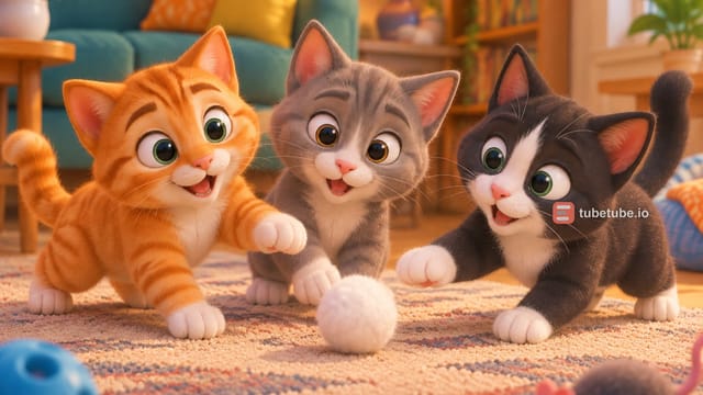 Trois Petits Chats Mignons