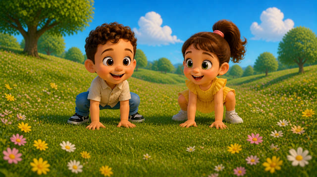 Scene 11 - Rony and Samsam See the Animals