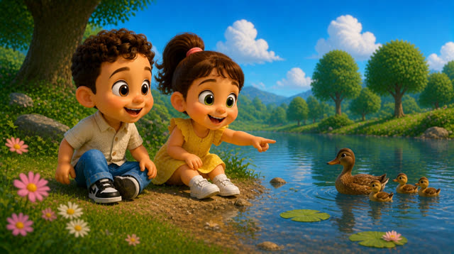 Scene 15 - Rony and Samsam See the Animals