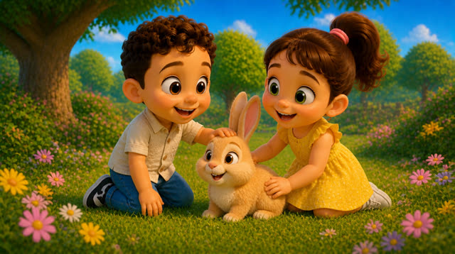 Scene 18 - Rony and Samsam See the Animals