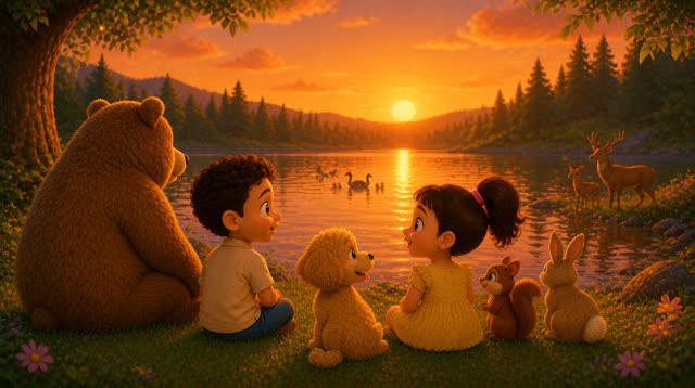 Scene 22 - Rony and Samsam See the Animals