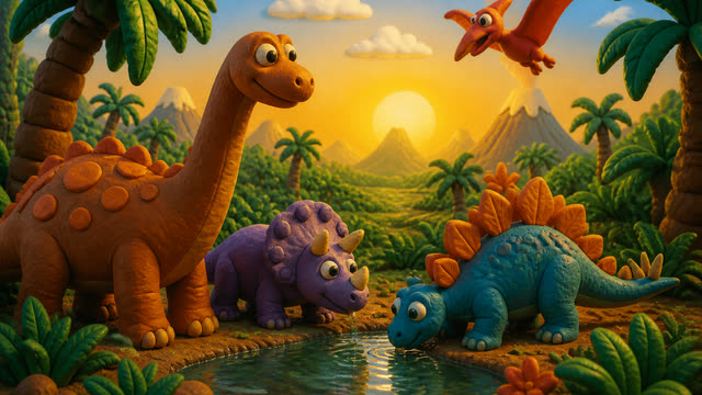 Scene 2 - Dino Stomp Dance