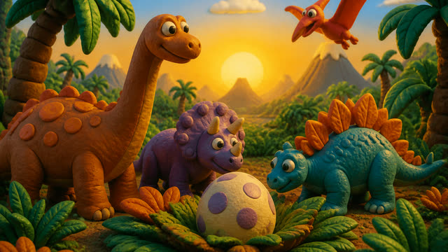 Scene 3 - Dino Stomp Dance