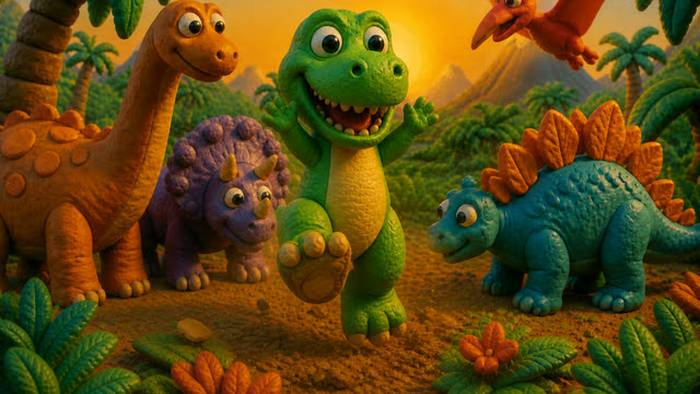 Scene 14 - Dino Stomp Dance