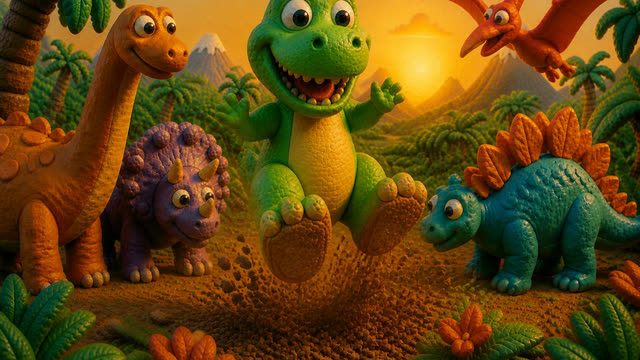 Scene 17 - Dino Stomp Dance