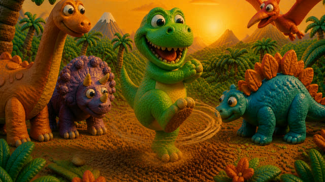 Scene 22 - Dino Stomp Dance