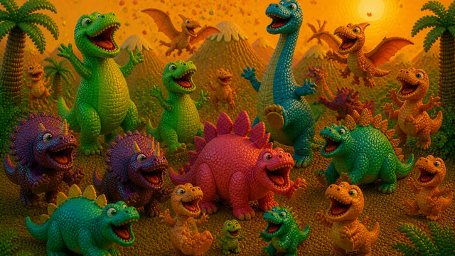 Scene 57 - Dino Stomp Dance