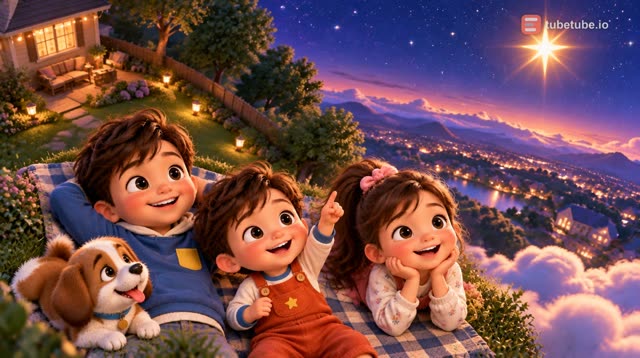 Scene 4 - Twinkle Twinkle Little Star ⭐ | Happy Maple House | Nursery Rhymes for Kids