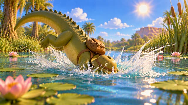 Scene 14 - Ah les crocodiles