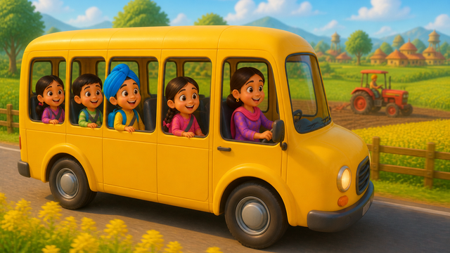 Peeli peeli school bus