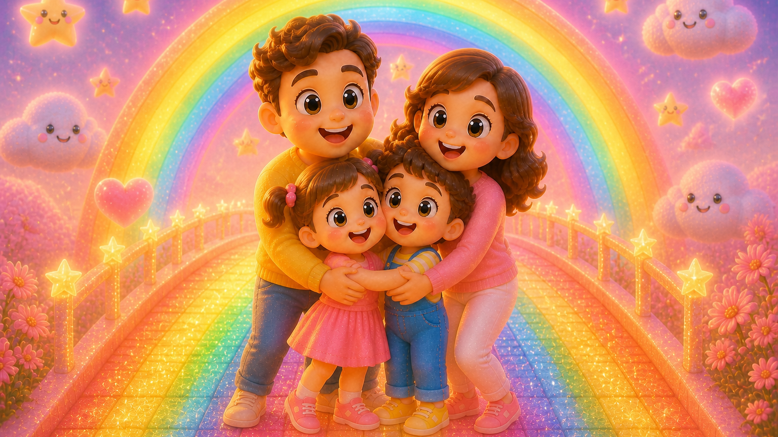 🌈🤗 Rainbow Hug Parade Storyboard