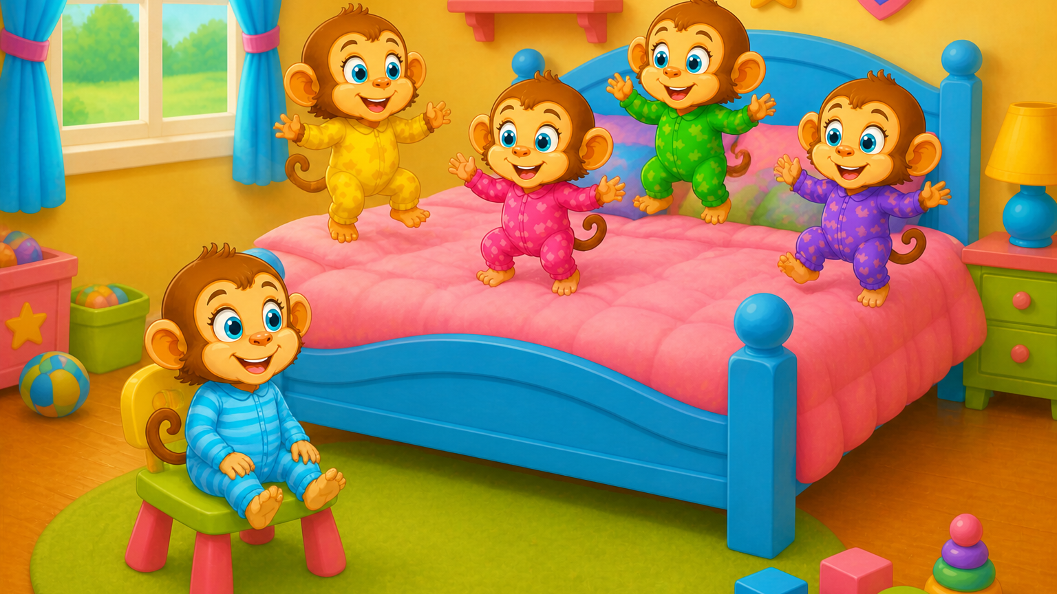 Five Little Monkeys Jumping on the Bed