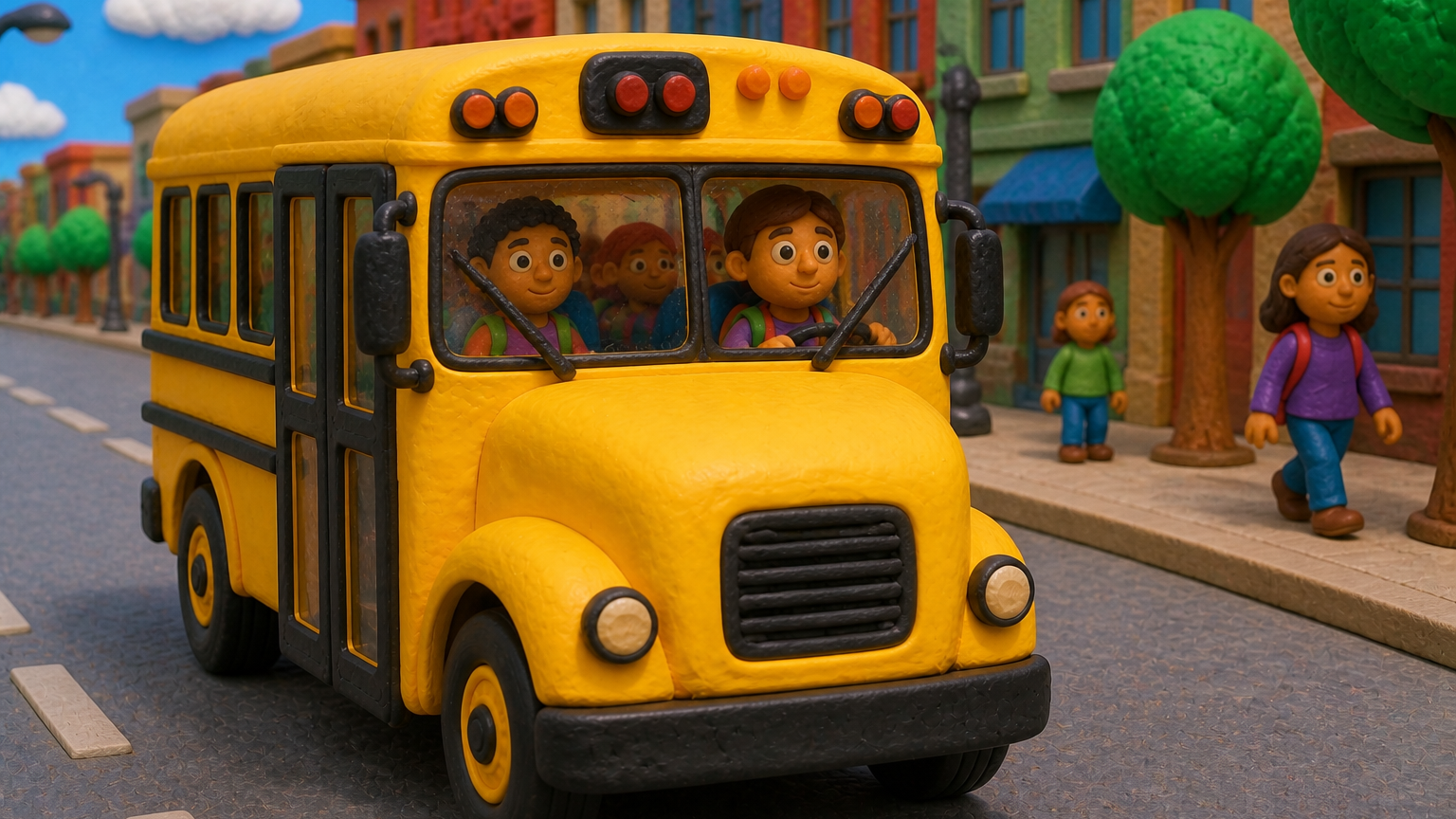 Wheels on the Bus Bounce Along