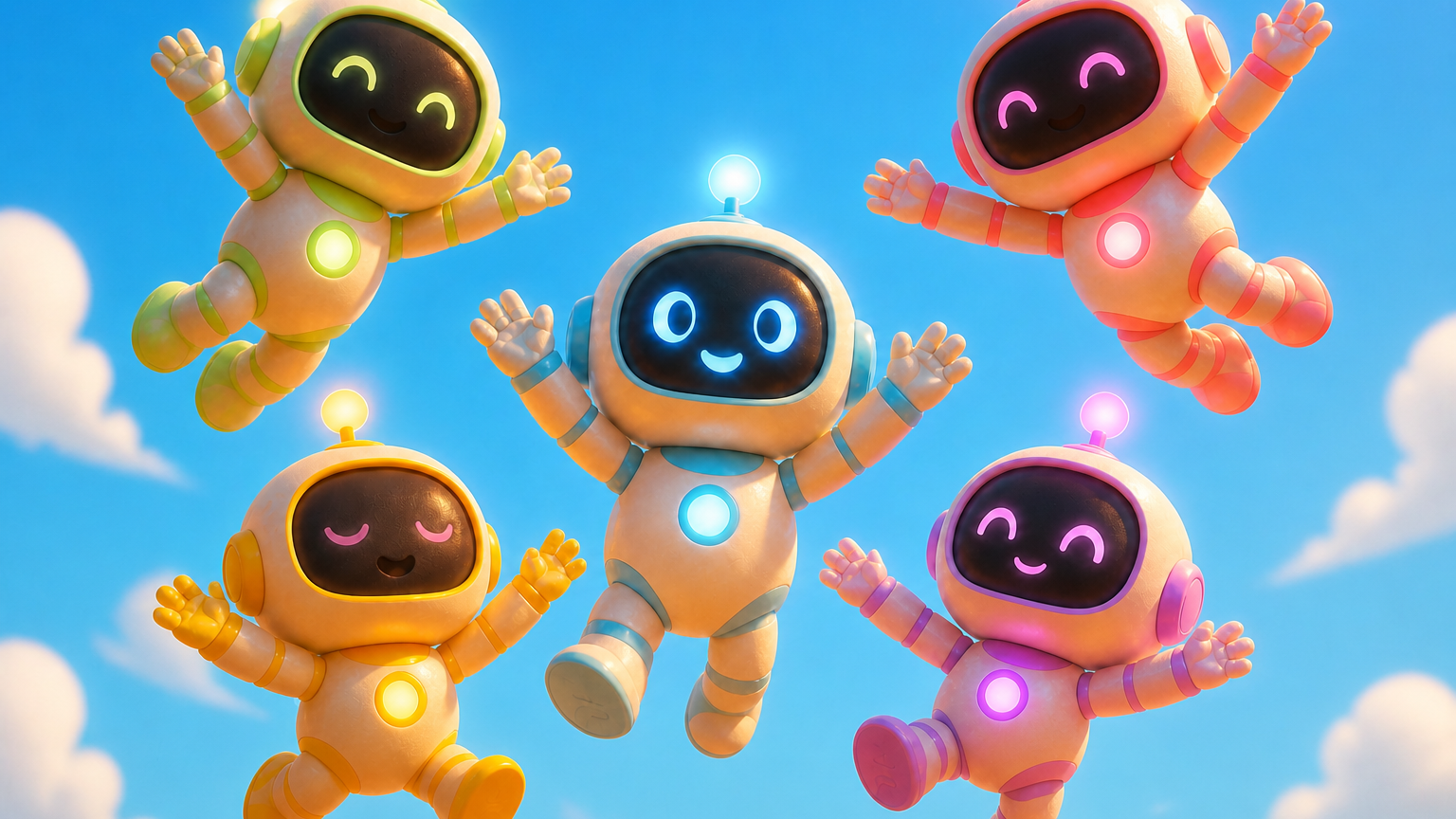 Five Tiny Robots