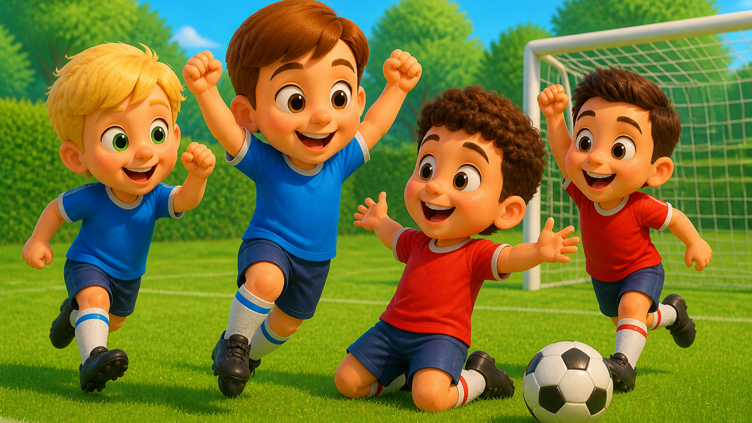 La chanson du foot pour les petits | Comptine animée