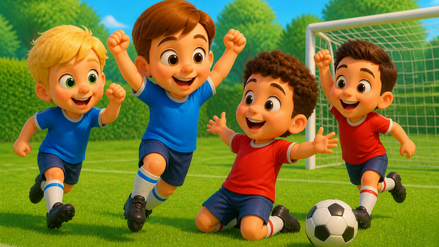 La chanson du foot pour les petits | Comptine animée