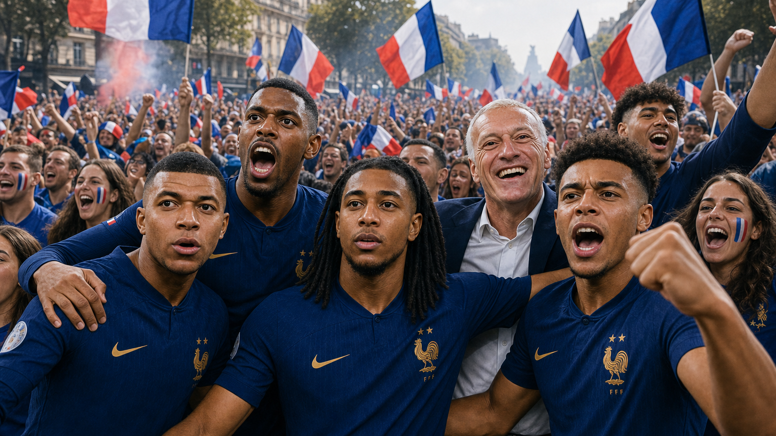Désiré Doué, Dembélé, Olise, Kylian Mbappé