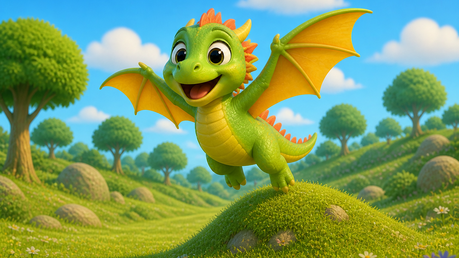 Draco, Draco, Fly Up High! 🐉 | Fun Nursery Rhyme for Kids | WonderPals Adventures